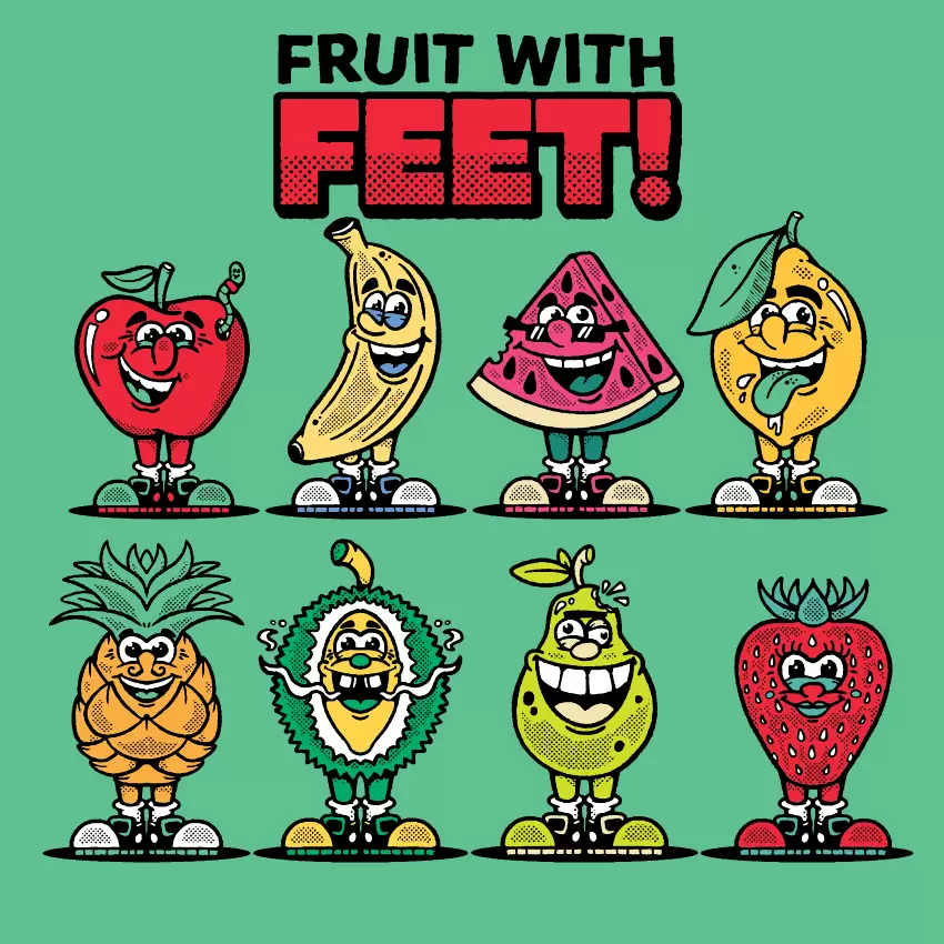 FRUIT WITH FEET BUNDLE - Dedonleon